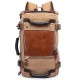 Large Capacity Khaki Function Travel Canvas Backpack Male Waterproof Computer Causal Men Backpacks Duffel Shoulder Bag