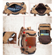 Large Capacity Khaki Function Travel Canvas Backpack Male Waterproof Computer Causal Men Backpacks Duffel Shoulder Bag