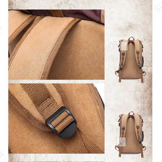 Large Capacity Khaki Function Travel Canvas Backpack Male Waterproof Computer Causal Men Backpacks Duffel Shoulder Bag