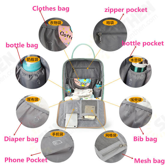 Large Capacity Oxford Travel Backpack Baby Bag Tote Portable Ultralight Bag for Outdoor Activities Large Capacity Oxford Travel Backpack Baby Bag Tote Portable Ultralight Bag for Outdoor Activities