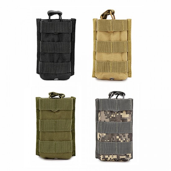 Mini Walkie Talkie Tactical Bag Military Camouflage Outdoor Camping Hunting Bag Storage Pouch