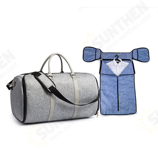 Men 2 In 1 Outdoor Business Travel Suit Bag Sports Gym Luggage Clothing Storage Pouch Organizer