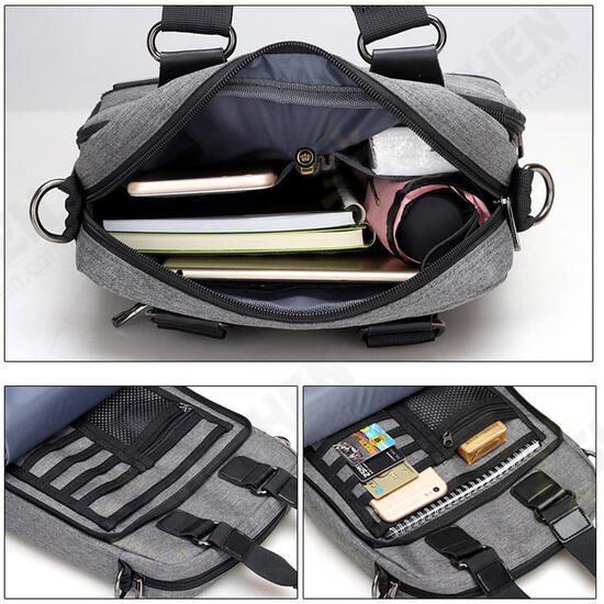 Men Anti-theft Backpack Handbag Shoulder Bag Laptop Notebook Bag Outdoor Traveing Crossbody Bag