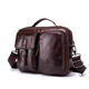 Men Genuine Leather Briefcase Shoulder Bag Business Travel Messenger Crossbody Laptop Handbag