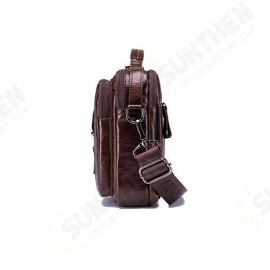 Men Genuine Leather Briefcase Shoulder Bag Business Travel Messenger Crossbody Laptop Handbag