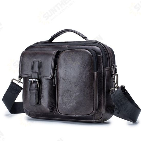Men Genuine Leather Briefcase Shoulder Bag Business Travel Messenger Crossbody Laptop Handbag Men Genuine Leather Briefcase Shoulder Bag Business Travel Messenger Crossbody Laptop Handbag