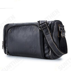 Men Genuine Leather Vintage Shoulder Bag Pack Crossbody Messenger Gym Pouch Sports Travel Men Genuine Leather Vintage Shoulder Bag Pack Crossbody Messenger Gym Pouch Sports Travel