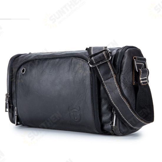 Men Genuine Leather Vintage Shoulder Bag Pack Crossbody Messenger Gym Pouch Sports Travel