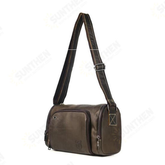 Men Genuine Leather Vintage Shoulder Bag Pack Crossbody Messenger Gym Pouch Sports Travel