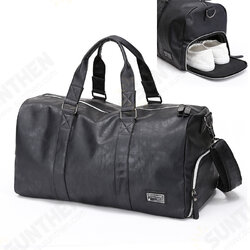 Men Large Leather Travel Gym Bag Duffle Storage Pouch Handbag Shoes Organizer Men Large Leather Travel Gym Bag Duffle Storage Pouch Handbag Shoes Organizer
