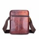 Men Leather Bag Messenger Cross Body Portable Travel Shoulder Briefcase Satchel Retro Outdoor Chest Backpack Bag Day Packs