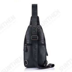 Men Leather Shoulder Bag Leisure Chest Bag Multifunctional Travel Bag Outdoor Sports Climbing Hiking Men Leather Shoulder Bag Leisure Chest Bag Multifunctional Travel Bag Outdoor Sports Climbing Hiking