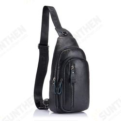 Men Leather Shoulder Bag Leisure Chest Bag Multifunctional Travel Bag Outdoor Sports Climbing Hiking Men Leather Shoulder Bag Leisure Chest Bag Multifunctional Travel Bag Outdoor Sports Climbing Hiking
