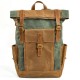 Men Women Travel Vintage Backpack Canvas Waterproof Outdoor Large Capacity Backpack Unisex Camping