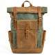 Men Women Travel Vintage Backpack Canvas Waterproof Outdoor Large Capacity Backpack Unisex Camping