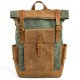 Men Women Travel Vintage Backpack Canvas Waterproof Outdoor Large Capacity Backpack Unisex Camping