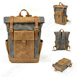 Men Women Travel Vintage Backpack Canvas Waterproof Outdoor Large Capacity Backpack Unisex Camping Men Women Travel Vintage Backpack Canvas Waterproof Outdoor Large Capacity Backpack Unisex Camping