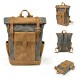 Men Women Travel Vintage Backpack Canvas Waterproof Outdoor Large Capacity Backpack Unisex Camping