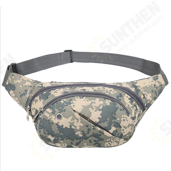 Mens Tactical Waist Bag Military Canvas Waist Bag Travel Hiking Storage Bag Camping Belt Bag