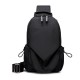 Men's chest bag simple shoulder Messenger bag student fashion Oxford spinning casual sports Messenger bag small bag male