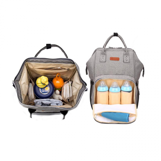 Multifunctional Mummy Backpack Waterproof USB Charging Port Baby Diape Mom Bag