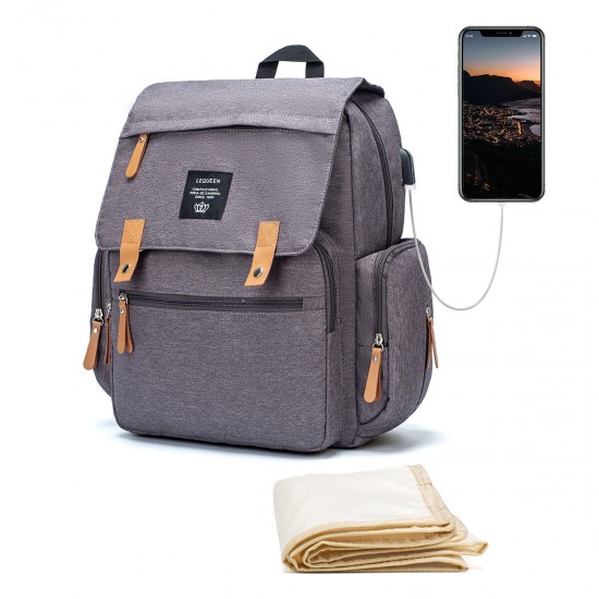 Multifunctional Outdoor Travel Backpack With USB Port Large Capacity Waterproof Shoulder Bag For Outdoor Camping Hiking Men Women