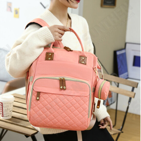 Mummy Backpack USB Port Folding Bed Diaper Bag Multifunction Outdoor Travel Mummy Backpack USB Port Folding Bed Diaper Bag Multifunction Outdoor Travel