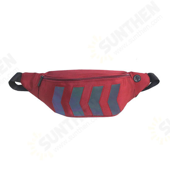 Nylon Reflective Chest Bag Crossbody Bag Travel Shoulder Bag Fishing Hunting Storage Bag