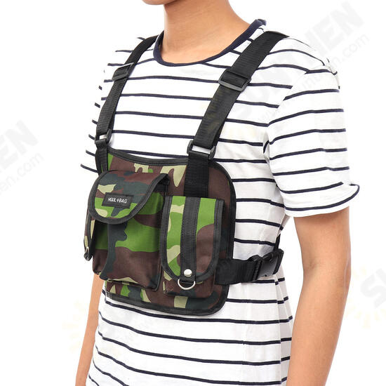 Nylon Tactical Chest Bag Crossbody Bag Camping Hunting Shoulder Bag