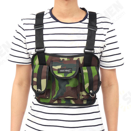 Nylon Tactical Chest Bag Crossbody Bag Camping Hunting Shoulder Bag