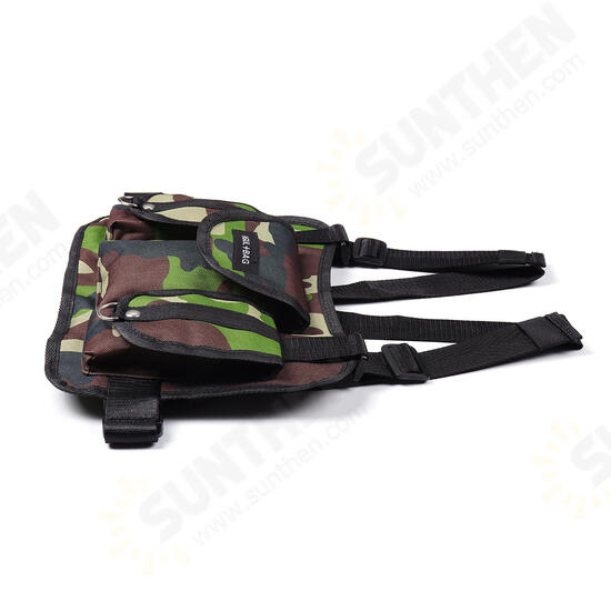 Nylon Tactical Chest Bag Crossbody Bag Camping Hunting Shoulder Bag