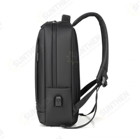 13L School Backpack USB Charging Waterproof Men Shoulder Bag 14inch Laptop Bag for Camping Travel