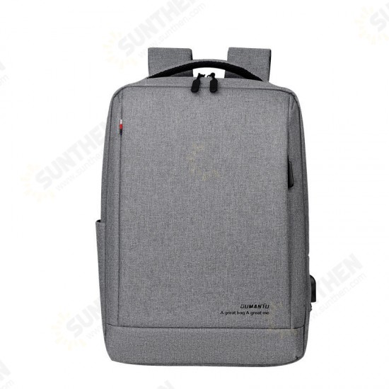 13L School Backpack USB Charging Waterproof Men Shoulder Bag 14inch Laptop Bag for Camping Travel