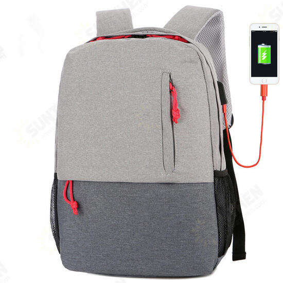 Outdoor Camping Nylon 25L USB Charging Backpack Waterproof Large Big Capacity Laptop Bag