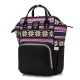 Outdoor Mummy Backpack Nappy Diaper Bag Travel Storage Bag Vintage Floral Shoulder Bag