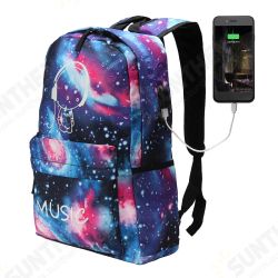 Outdoor Night Luminous Backpack USB Oxford School Bag Shoulder Bag Waterproof Handbag Outdoor Night Luminous Backpack USB Oxford School Bag Shoulder Bag Waterproof Handbag
