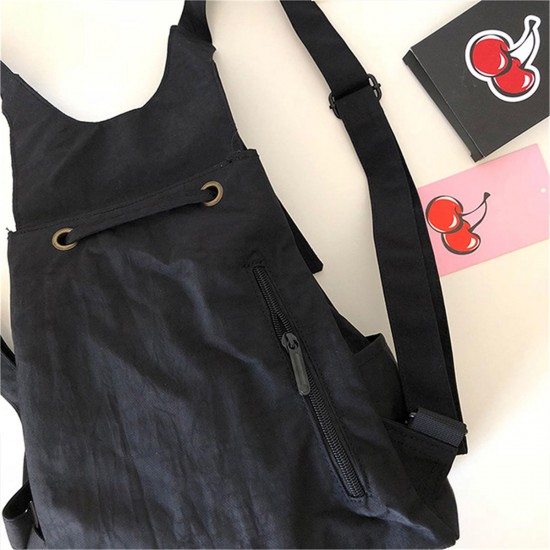 Outdoor Nylon School Bag Portable Girl Backpack Travel Shoulder Bag