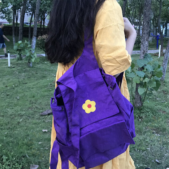 Outdoor Nylon School Bag Portable Girl Backpack Travel Shoulder Bag Outdoor Nylon School Bag Portable Girl Backpack Travel Shoulder Bag