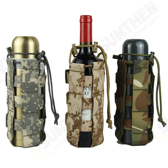 Outdoor Tactical Bag Military Camping Bag Water Bottle Bag Kettle Holder