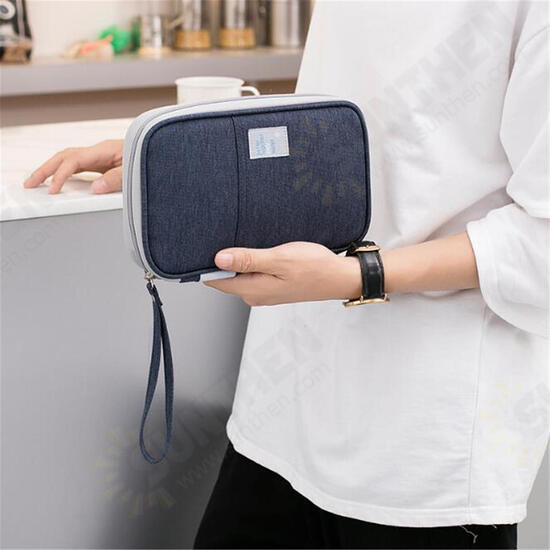 Outdoor Travel Card Passport Storage Bag Documents Cash Wallet Organizer Card Holder