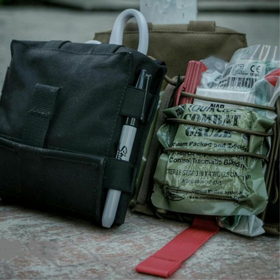 Outdoor Travel Tactical Belt Bag 1000D Nylon Medical Waist Bag Lifesaving Bag