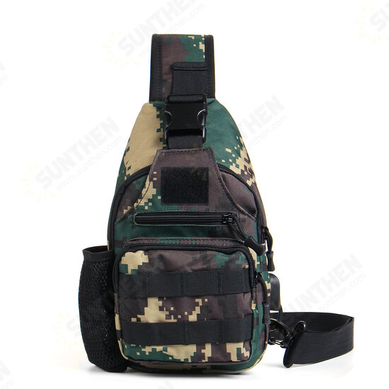 Oxford Cloth Tactical Bag USB Charging Chest Bag Climbing Hiking Shoulder Bag