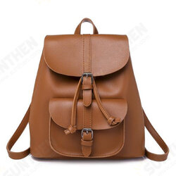 PU Drawstring Backpack Student School Bag Travel Camping Shoulder Bag Waterproof Handbag PU Drawstring Backpack Student School Bag Travel Camping Shoulder Bag Waterproof Handbag