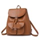 PU Drawstring Backpack Student School Bag Travel Camping Shoulder Bag Waterproof Handbag