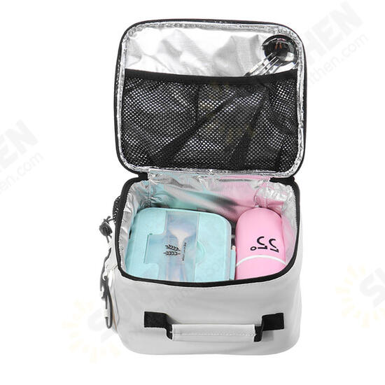 PU Waterproof Thermal Insulated Lunch Bag Outdoor Camping Picnic Bag