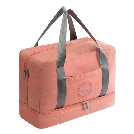 Portable Dry and Wet Separation Handbag Waterproof Beach Bag Outdoor Traveling Shoe Bag Swimwear Storage Bag Wash Bag Fitness Bag