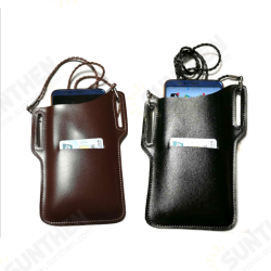 Portable PU Leather Universal Mobile Phone Car Cover Bag Outdoor Waterproof Waist Shoulder Storage Pack Portable PU Leather Universal Mobile Phone Car Cover Bag Outdoor Waterproof Waist Shoulder Storage Pack