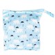 Reusable Waterproof Wet Dry Baby Diapers Bags Portable Travel Baby Nappy Changing Double Pocket Wetbags