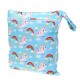 Reusable Waterproof Wet Dry Baby Diapers Bags Portable Travel Baby Nappy Changing Double Pocket Wetbags