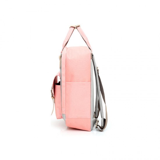 USB Backpack Student School Bag Waterproof Shoulder Bag Camping Travel